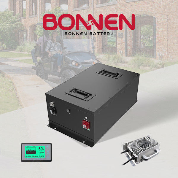 IP65 48 Volt Lithium Ion Battery LiFePo4 Golf Cart Lithium Battery Packs Untuk EZGO TXT
