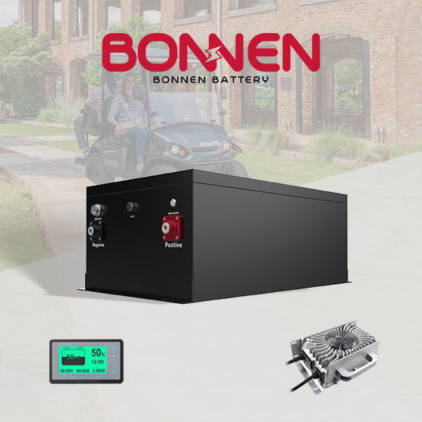 IP65 48 Volt Lithium Ion Battery LiFePo4 Golf Cart Lithium Battery Packs Untuk EZGO TXT