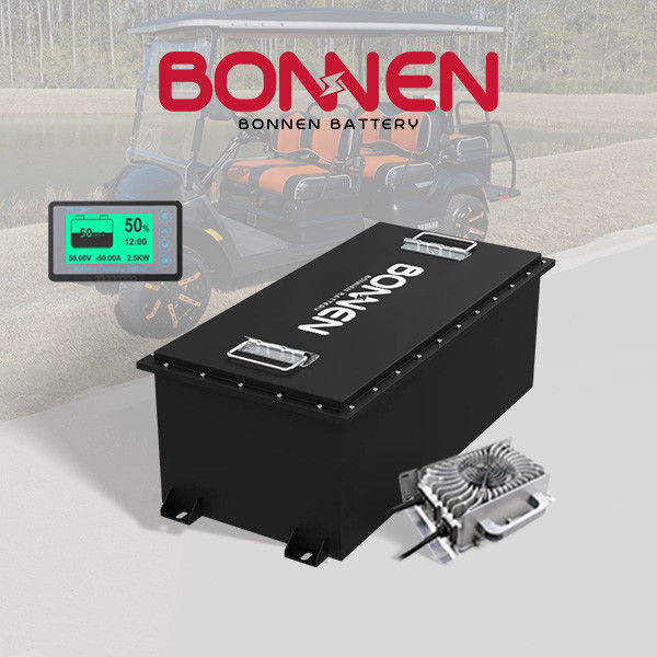 Pemandangan Mobil LiFePo4 Lithium Truck Baterai 200Ah 72 Volt Lithium Baterai Untuk Golf Cart