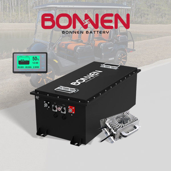 Pemandangan Mobil LiFePo4 Lithium Truck Baterai 200Ah 72 Volt Lithium Baterai Untuk Golf Cart