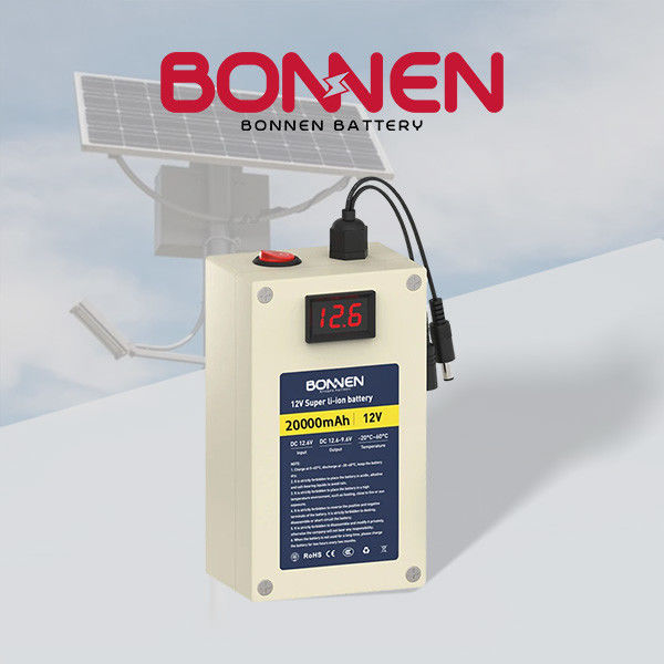 OEM 12V Rechargebale Lithium Baterai 20Ah Solar Street Light Baterai Untuk penyimpanan energi