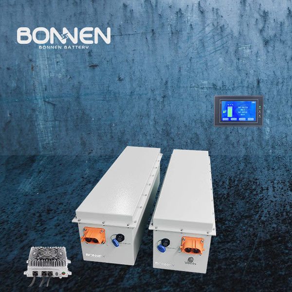 5Baterai Lithium Boat.12kWh dengan Remote LCD Monitoring / Sambungan Paralel, Baterai Motor Boat Listrik