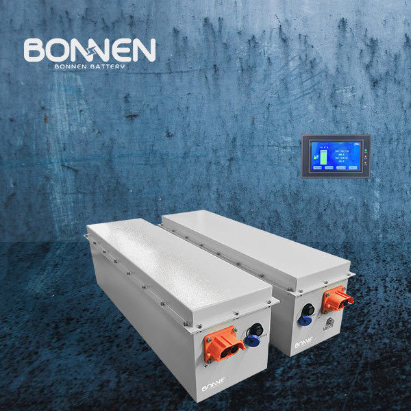 5Baterai Lithium Boat.12kWh dengan Remote LCD Monitoring / Sambungan Paralel, Baterai Motor Boat Listrik