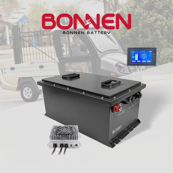 Baterai 60V 100Ah LiFePO4 untuk Golf Carts Kendaraan Berkecepatan Rendah Tegangan Tinggi Umur Panjang
